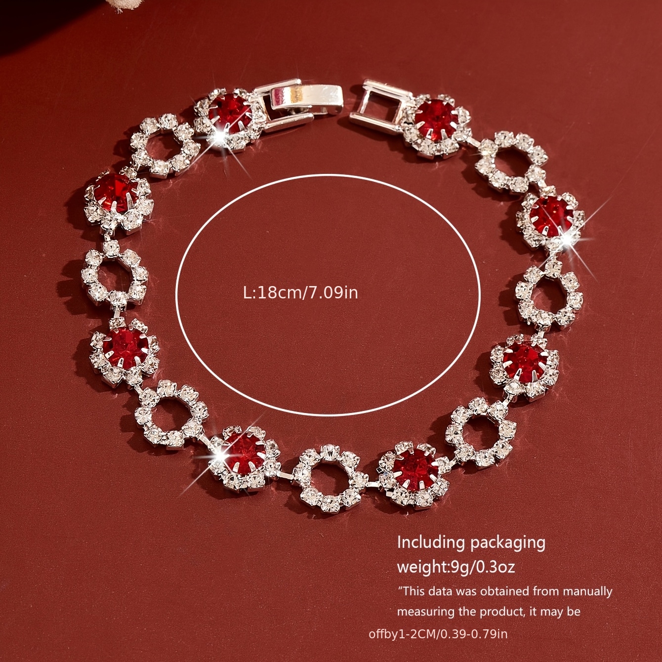 Women's Vintage-Style Floral Rhinestone Bracelet, Elegant Gift